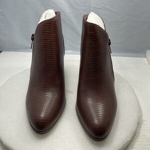 Journee Collection Glam Wedge Booties, Brown, Women Size 9.5 Item#942